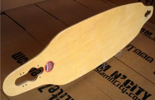 New Hybrid Fiberglass Drop Through Longboard Skateboard Deck Only 41 5
