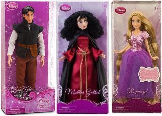  Princess Rapunzel Mother Gothel Prince Flynn Rider Barbie Dolls