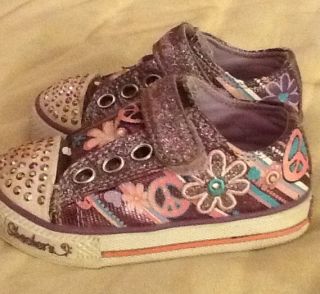 Infant Toddler Girls Skechers Twinkle Toes Shoe Size 5