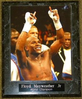 Floyd MAYWEATHER Jr World Champion 10 5x13 Plaque