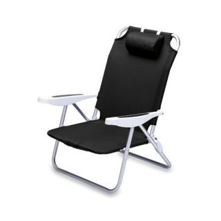  Cooler Beach Chairs Black Folding Reclining Tailgate Chair