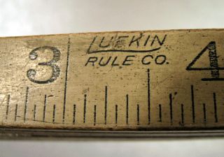 Vintage Lufkin Rule Co 72Folding Wooden Ruler No 8626