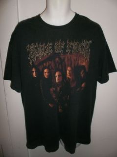 Vtg Cradle of Filth Shirt Death Metal Black Tour Concert Mens Sz XL