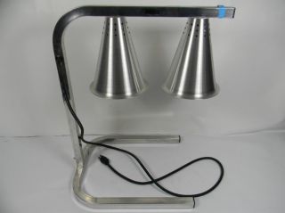 Sysco Aluminum Dual Heat Lamp Food Warmer with Stand