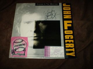 1986 SIGNED JOHN FOGERTY Change in the Weather CONCERT AFTER SHOW
