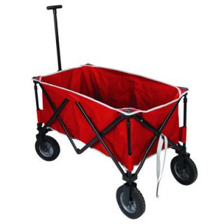 NEW Red Portable Folding Sports Wagon Utility Cart Garden Beach Cargo