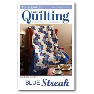 Fons and Porter Blue Streak Quilt Pattern