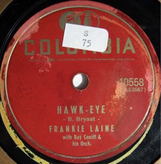 Frankie Laine Columbia 40558 Your Love Hawk Eye 50SPOP