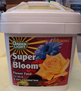 Super Bloom Flower Food Green Light 12 55 6 Iron 20lb