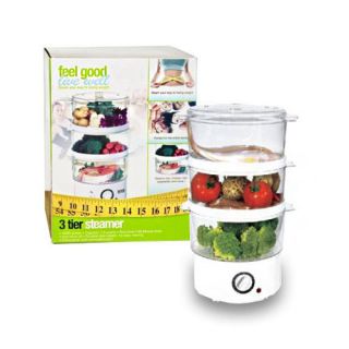 Tier Rapid Food Steamer Cooker for Vegetables Meat Rice and More