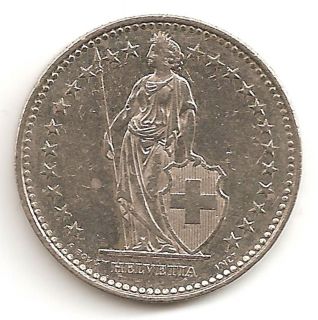 Switzerland 1 Franc 1993 Coin Helvetia