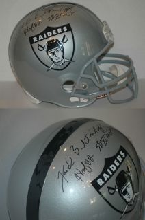 Fred Biletnikoff auto Oakland Raiders AFL Full size Helmet SB MVP insc