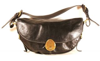 Francesco Biasia Leather Handbag Purse Hobo Baguette