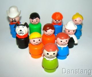 Fisher Price Little People Set 10 in All Hard to Find Pieces No