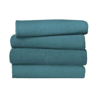 Sunbeam Jade Blue Fleece Electric Heated Throw Blanket