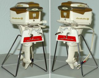 Display Stand Johnson Toy Outboard Motor K O 1958 1959 V4 50
