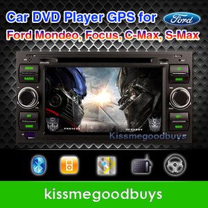  HD Car DVD Player USB GPS Bluetooth 4 Ford C MAX S MAX Focus Mondeo K2