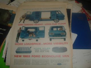 1963 Ford Econoline Van Carpet Floor Miles per Tank Ad