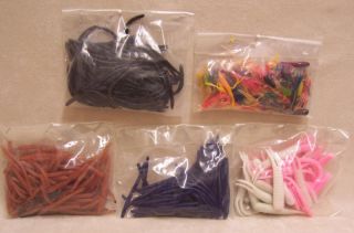 Packs of Plastic Rubber Freshwater Fishing Worms