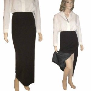 Chic Ann Freedberg $160 Wool Blend Long Skirt 6 Choclat