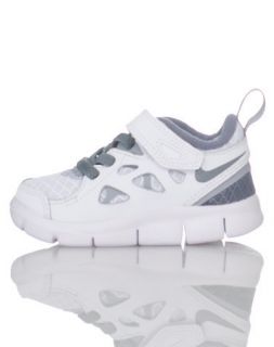 Nike Free Run 2 Toddler Walking Running Shoes White Grey BRAND NEW IN