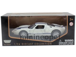 Motormax 73297 Ford GT40 GT 40 Concept 1 24 Diecast White