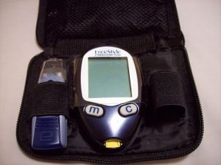 Freestyle Freedom Lite Glucose Meter and Case