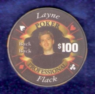 Layne Flack Poker Star Las Vegas Poker Casino Commemorative Chip