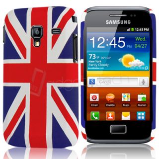 UK FLAG HARD BACK CASE & SCREEN PROTECTOR FOR SAMSUNG GALAXY ACE PLUS