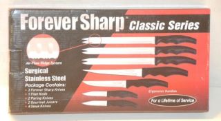 Forever Sharp 12 Piece Surgical Stainless Steel Kitchen Cutlery