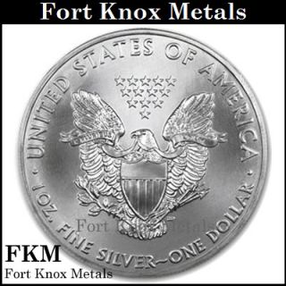 100 2012 American Silver Eagle 1 oz Coins 5 Rolls New