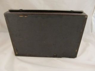 Vintage Leatherette Silverware Flatware Storage Chest Box 84