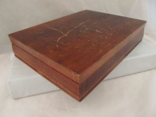 Vintage Wood Silverware Anti Tarnish Flatware Storage Chest Box 91