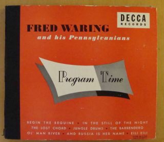 Fred Waring Program Time on 78 RPM Decca Album A580