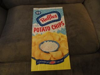 Frito Lay Ruffles Potato Chips Bag New Vintage Original
