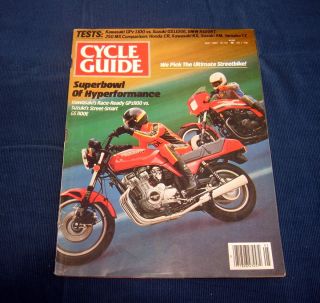 Cycle Guide May 1982 Kawasaki GPz1100 vs Suzuki GS1100 E BMWR100RT