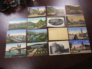 15 Postcards WWI Home Front Germany Used Censor Stamps