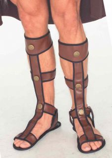 Adult Roman Gladiator Sandals Shoes Medieval Viking Egyptian Costume