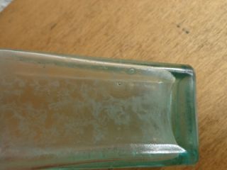  Civil War Dr. S. Pitchers Castoria Glass bottle Patent Medicine