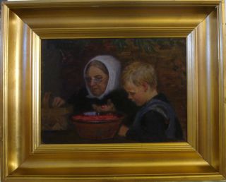 Frederik Lange Granny and Child Cleaning Beries