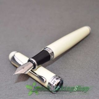 JINHAO X750 Ivory White Fountain Pen Medium New