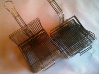 Tostada Mould Fry Baskets for Flat Shells (2) Mexican Food Taco Maker