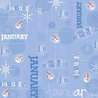 january scrapbook paper ci month calendar collection