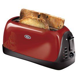 Oster 6308 Oster 4 Slice Toaster Red Metallic Used
