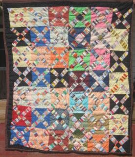 Naive CrossRoads Quilt.Lap Quilted Primitive stitches True Country