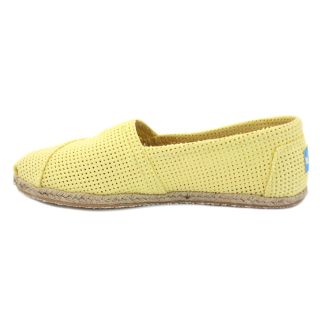 Toms Free Town Womens Perforated Canvas Slipons 001100B12 Yellow