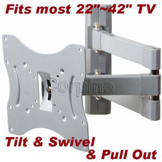 Full Motion Extend Arm Plasma LCD LED TV Wall Mount 22 23 24 26 32 37