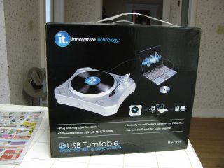 USB Turntable Innovative Technology plug and play