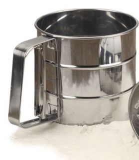 New 5 Cup Stainless Steel Baking Cooking Flour Sifter