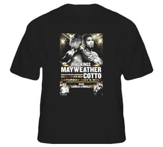 Floyd MAYWEATHER Jr vs Miguel Cotto May 5th Fight Poster Boxing Tshirt